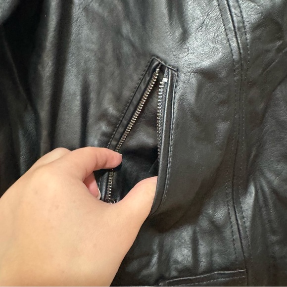 Elodie faux leather moto jacket medium - Picture 7 of 14
